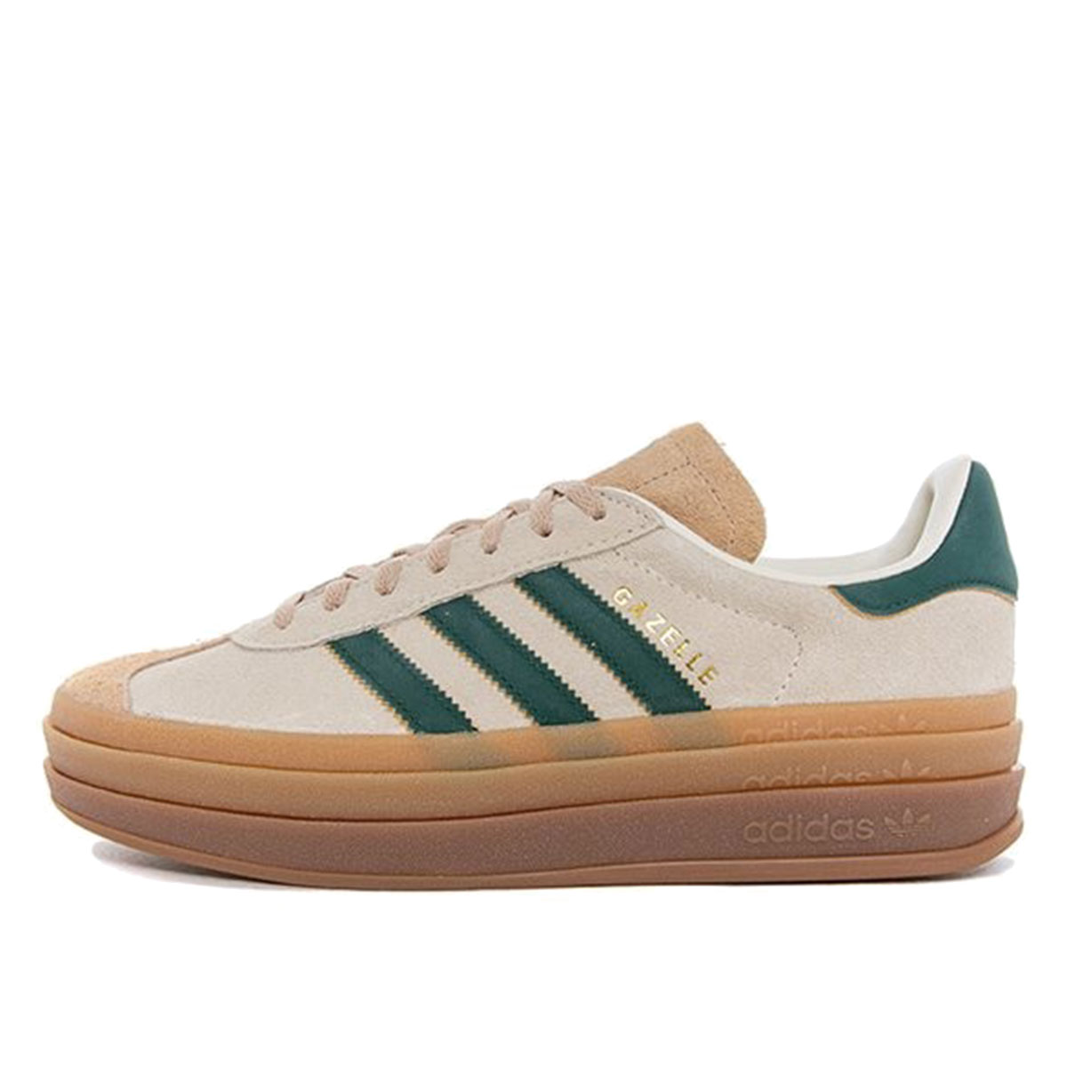 Adidas Gazelle Bold Magic WMNS 'Beige Collegiate Green' sneaker – authenticated on KLEKT