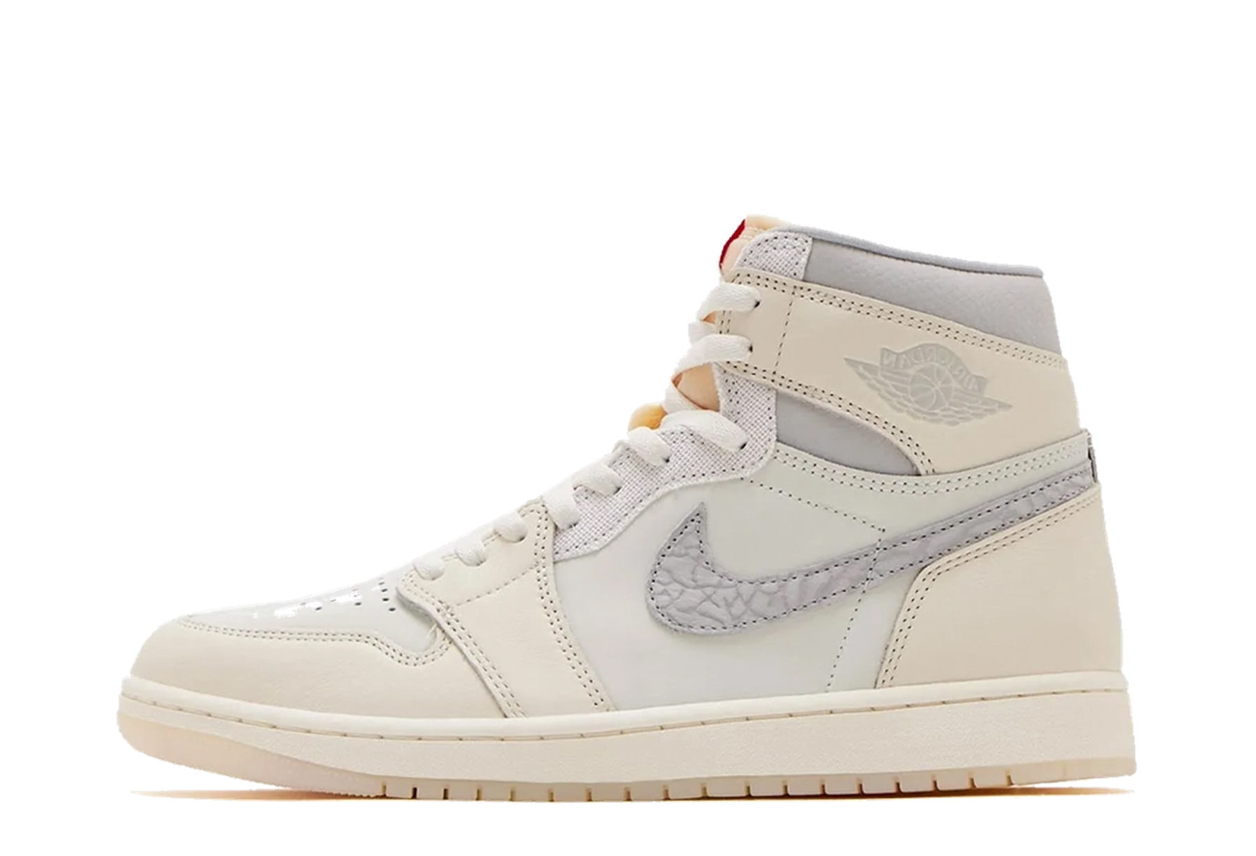 Air Jordan 1 High OG 'Sail Elephant Print' (2025) Sail/University Red/Pale Ivory/Coconut Milk sneaker – authenticated on KLEKT
