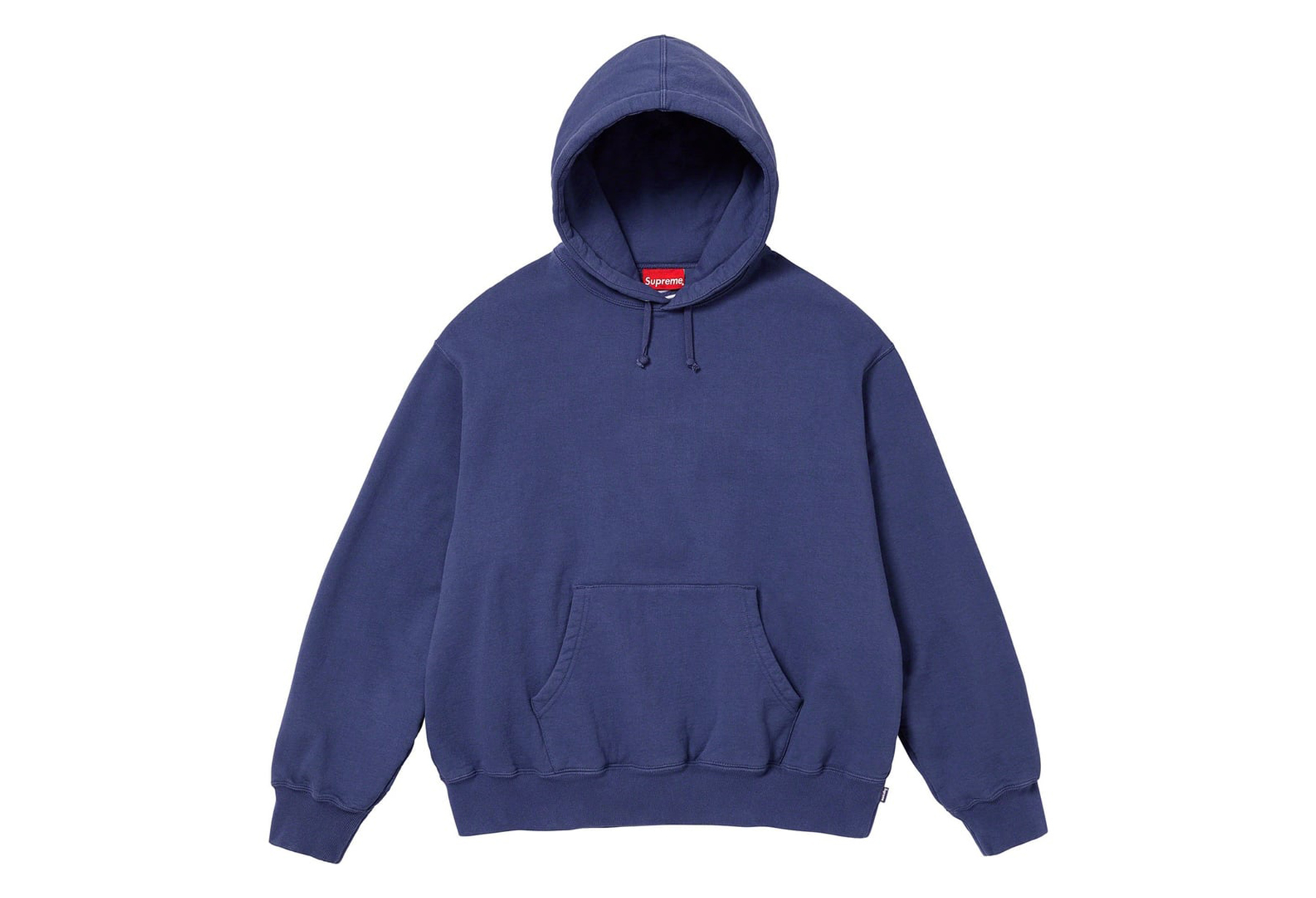 Supreme Satin Appliqué Hooded Sweatshirt Washed Navy (FW23) WASHED NAVY sneaker – authenticated on KLEKT