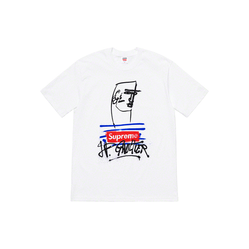 Supreme x Jean Paul Gaultier T-Shirt JPG Tee White (SS19)