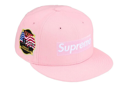 Supreme x FDNY Box Logo New Era® 'Light Pink' (FW26) – authenticated on KLEKT