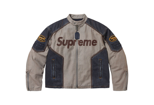 Supreme x Vanson Leather Cordura Cotton Jacket 'Denim' (SS25) – authenticated on KLEKT