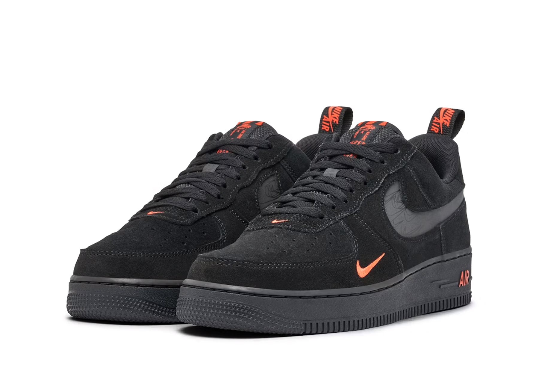 Nike Air Force 1 '07 LV8 'Black Light Crimson' (2022) BLACK/ORANGE sneaker – authenticated on KLEKT