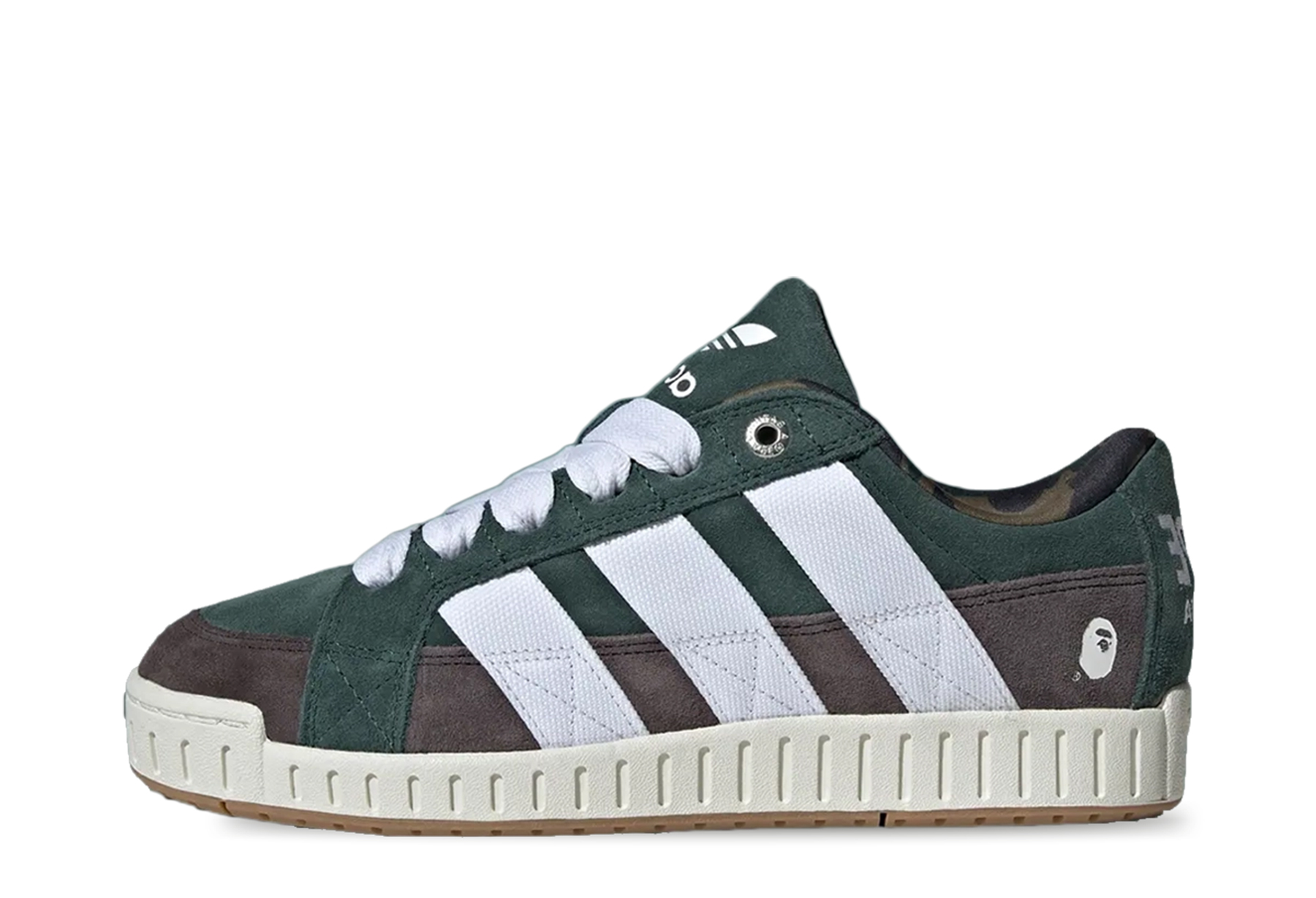 Adidas x BAPE Lawsuit 'Shadow Green' (2024) Shadow Green/Cloud White/Core Black sneaker – authenticated on KLEKT