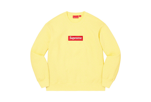 Supreme Box Logo Crewneck Yellow (2022)