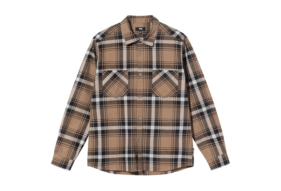 Stussy Classic Bailey Plaid LS Shirt Brown (FW21) BROWN sneaker – authenticated on KLEKT