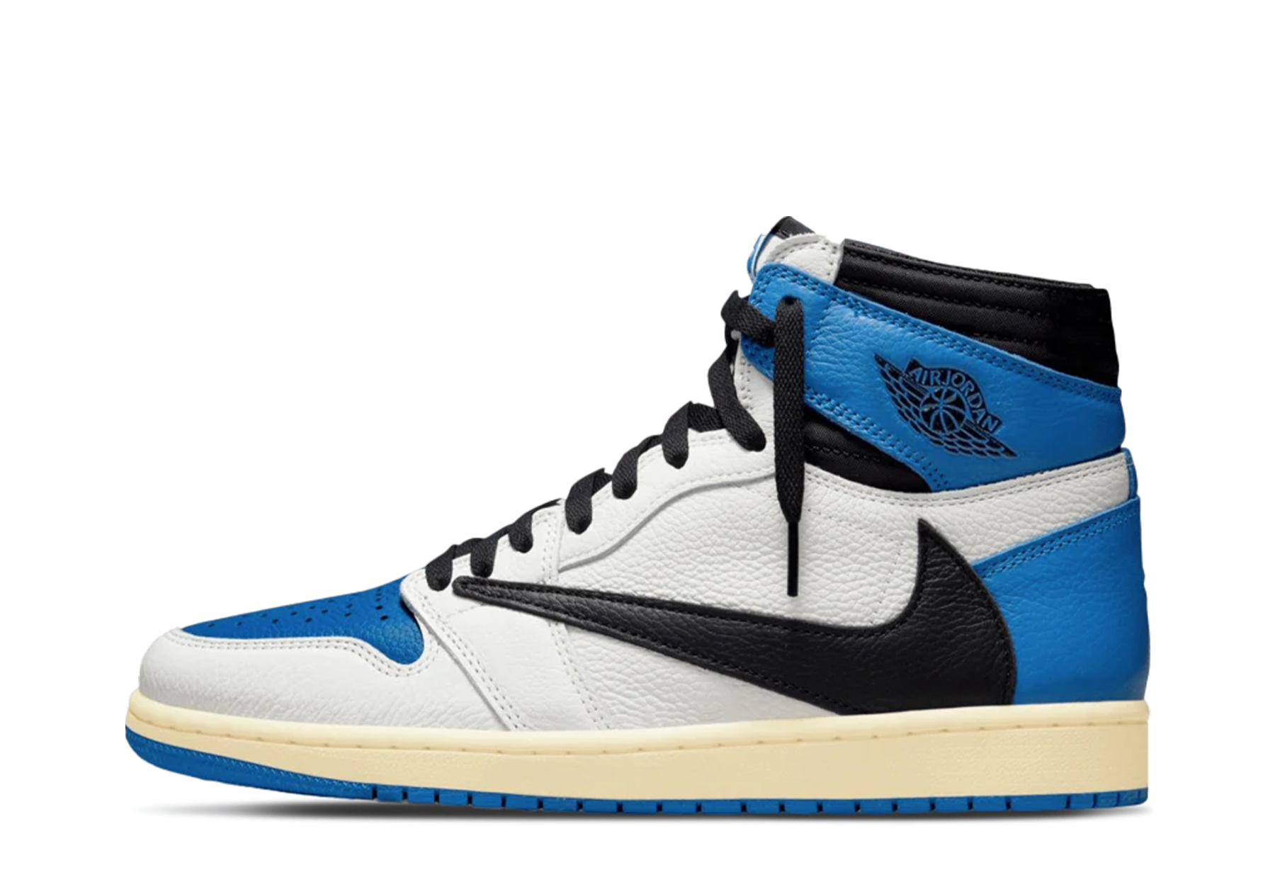 Air Jordan x Fragment Design x Travis Scott 1 Retro High OG SP (2021) SAIL/BLACK/MILITARY BLUE/SHY PINK sneaker – authenticated on KLEKT