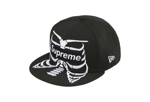 Supreme x Bones Box Logo New Era 'Black' (SS25) – authenticated on KLEKT