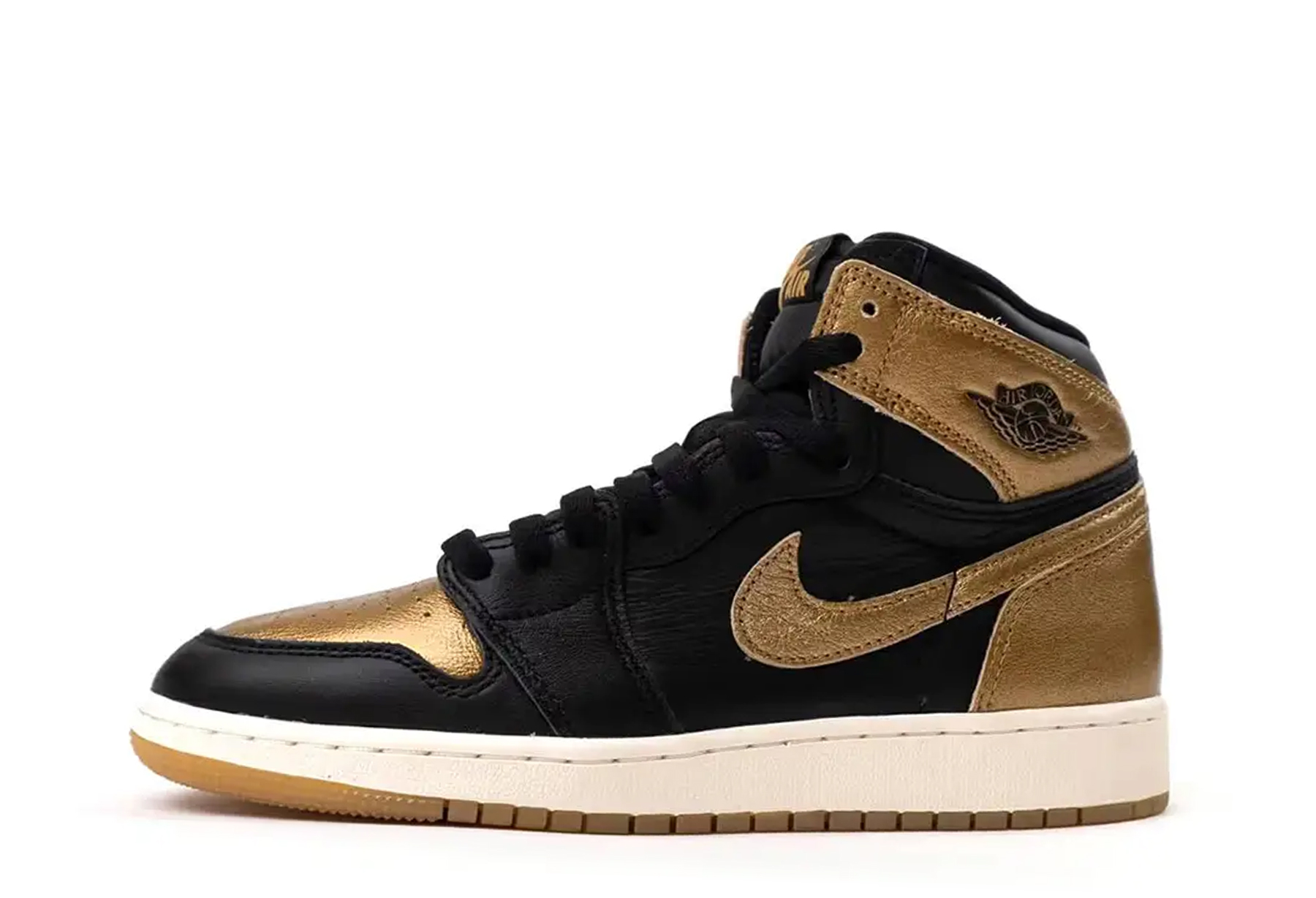 Air Jordan 1 High OG 'Black & Metallic Gold' (2024) BLACK/GOLD sneaker – authenticated on KLEKT