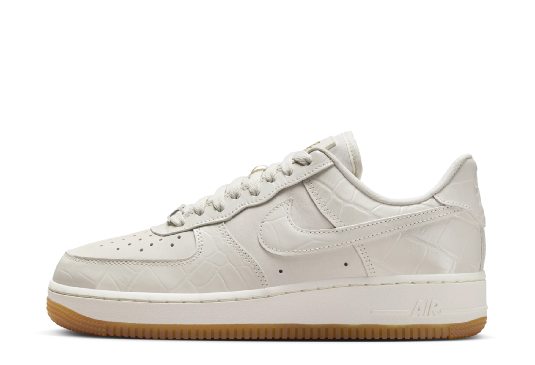 Nike Air Force 1 '07 LX WMNS 'Phantom Croc' (2024) Phantom/Phantom/Sail/Gum Light Brown sneaker – authenticated on KLEKT