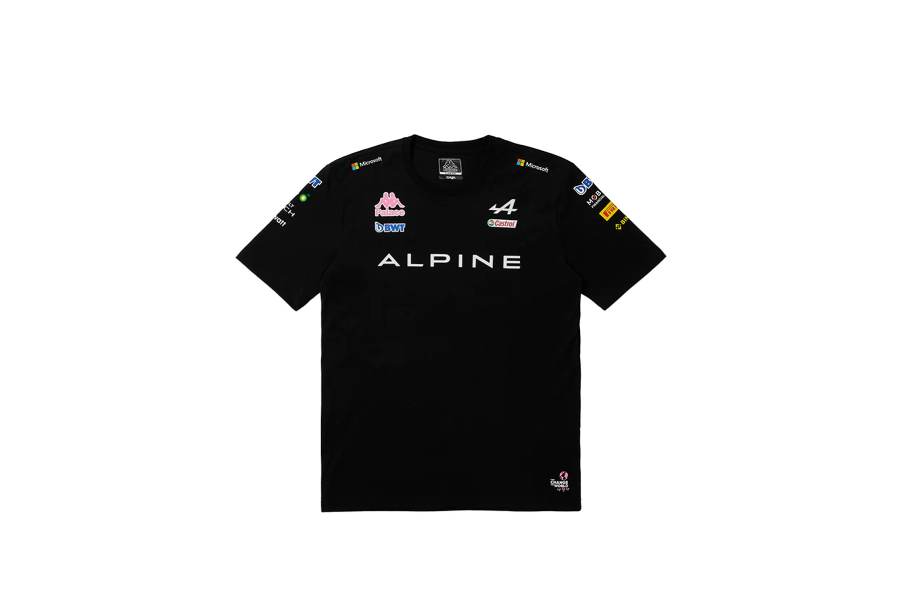 Palace x Kappa For Alpine T-Shirt Black (FW23) photo 2