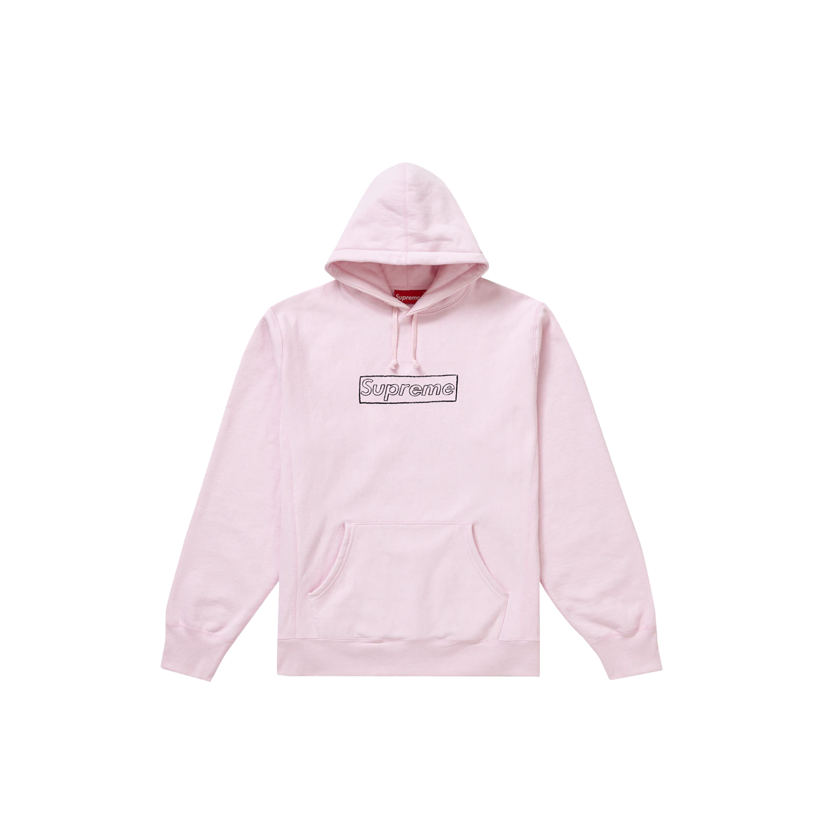 Supreme x KAWS Chalk Logo Hooded Sweatshirt Light Pink (SS21) sneaker – authenticated on KLEKT