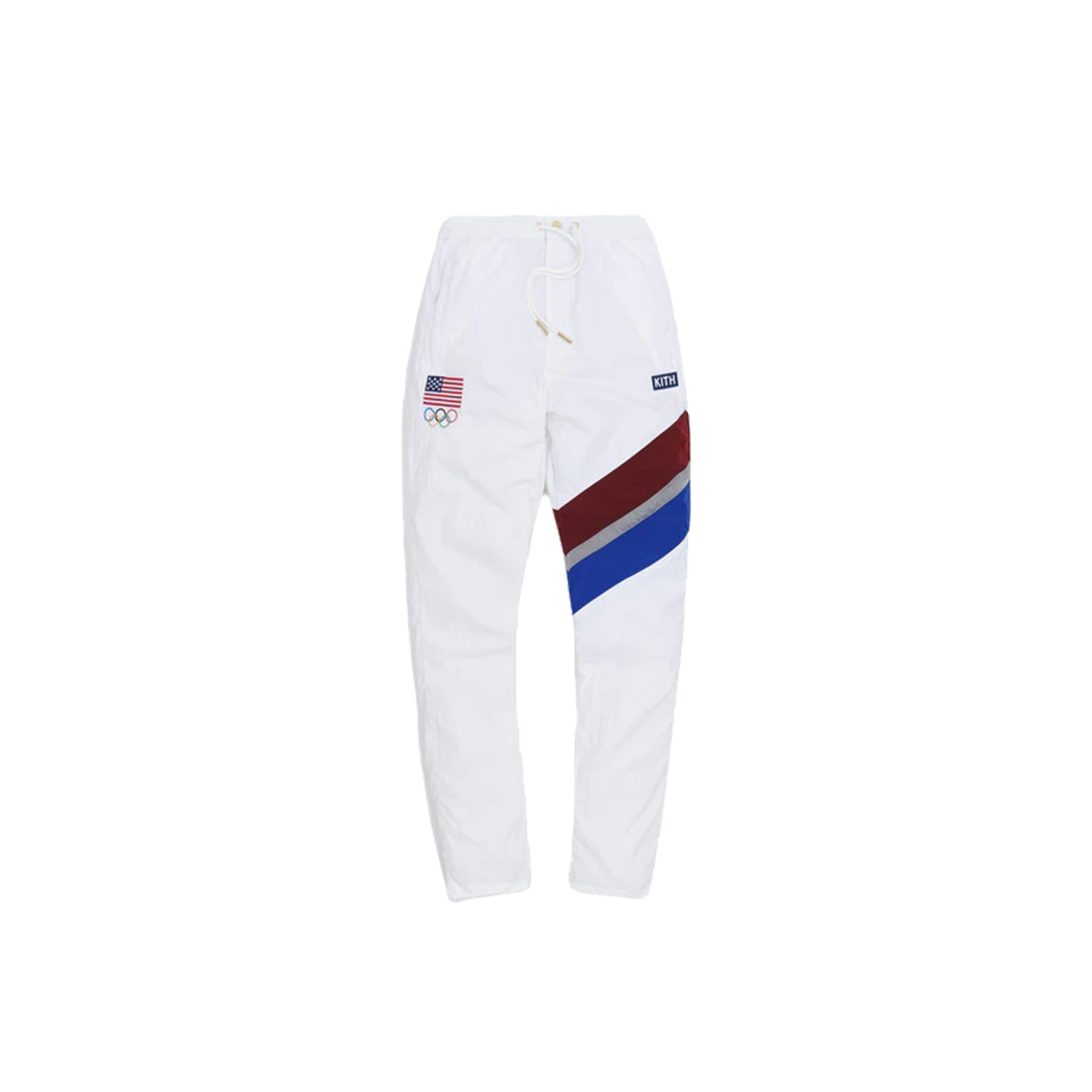 Kith USA Track Pant White (SS20) WHITE/RED/WHITE/NAVY sneaker – authenticated on KLEKT