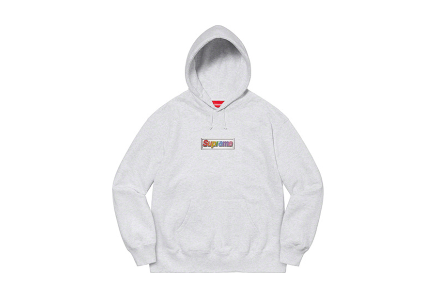 Supreme Bling Box Logo Hooded Sweatshirt Ash Grey (SS22) ASH GREY sneaker – authenticated on KLEKT