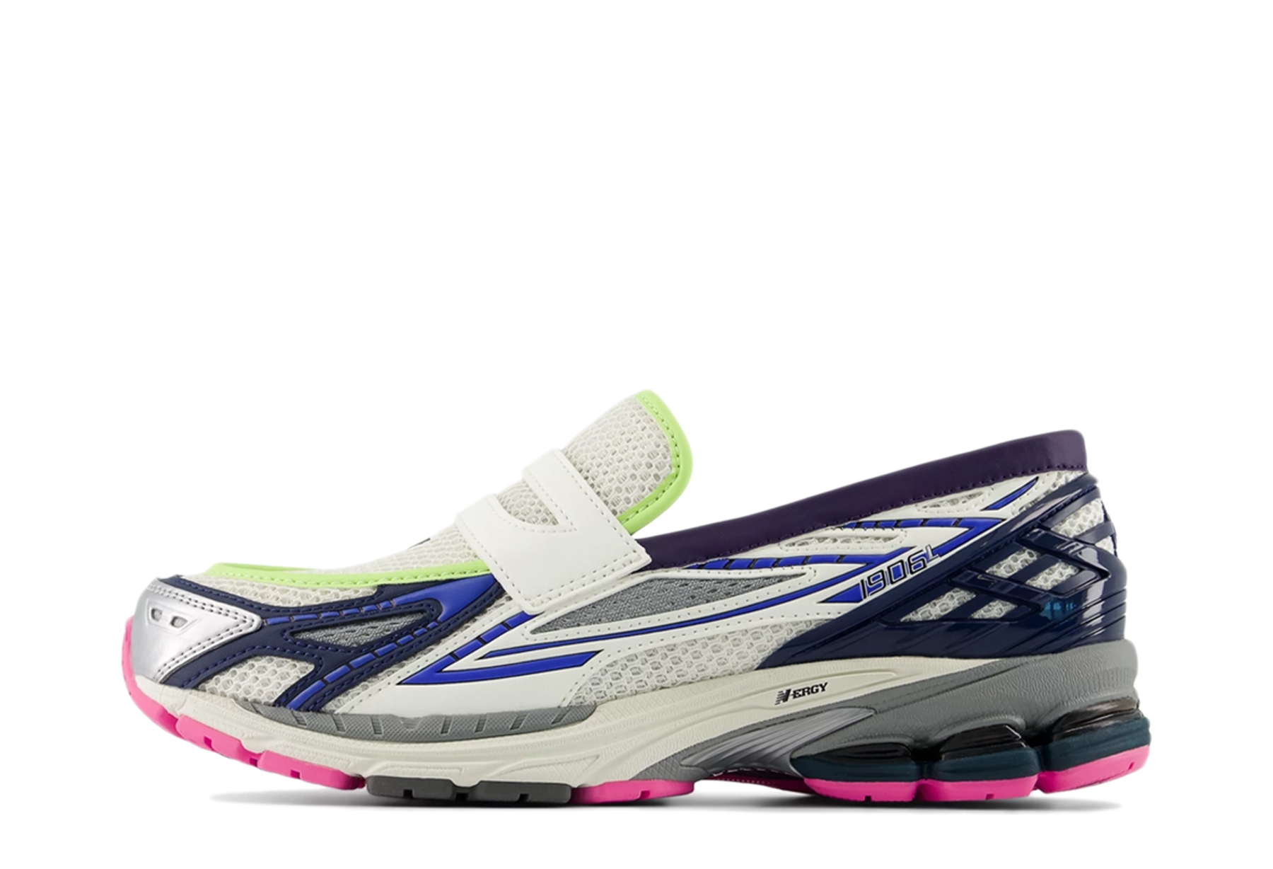 New Balance 1906L 'Neon' (2026) Silver Metallic/NB Navy/Pink Heat sneaker – authenticated on KLEKT
