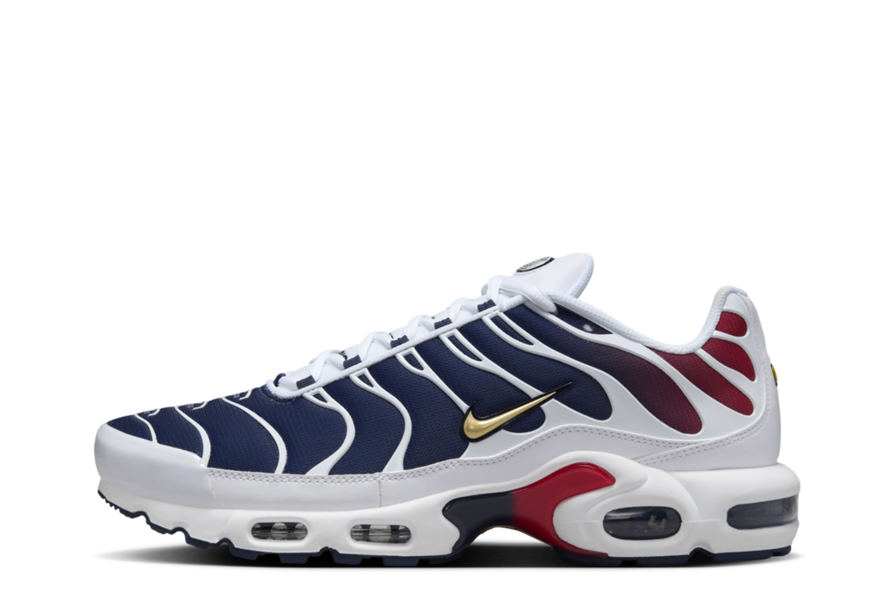 Nike x Paris Saint-Germain Air Max Plus 'Navy' (2024) White/Navy/Red/Gold sneaker – authenticated on KLEKT