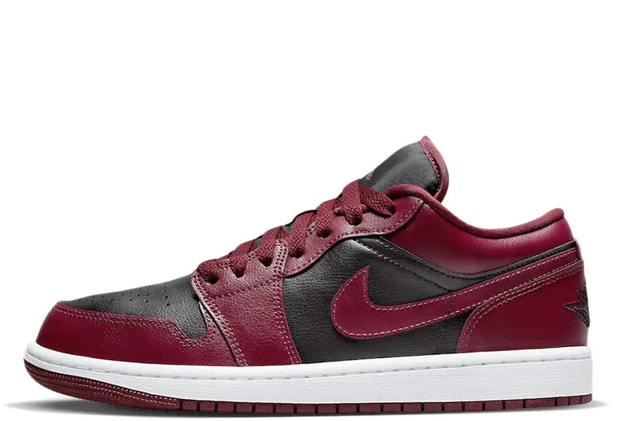 Air Jordan 1 Low WMNS Maroon (2022) Black/Dark Beetroot/White sneaker – authenticated on KLEKT