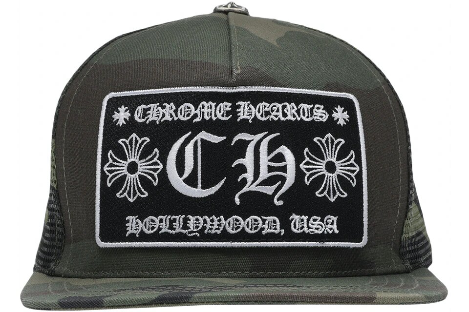 Chrome Hearts CH Hollywood Trucker Hat Camo CAMO sneaker – authenticated on KLEKT