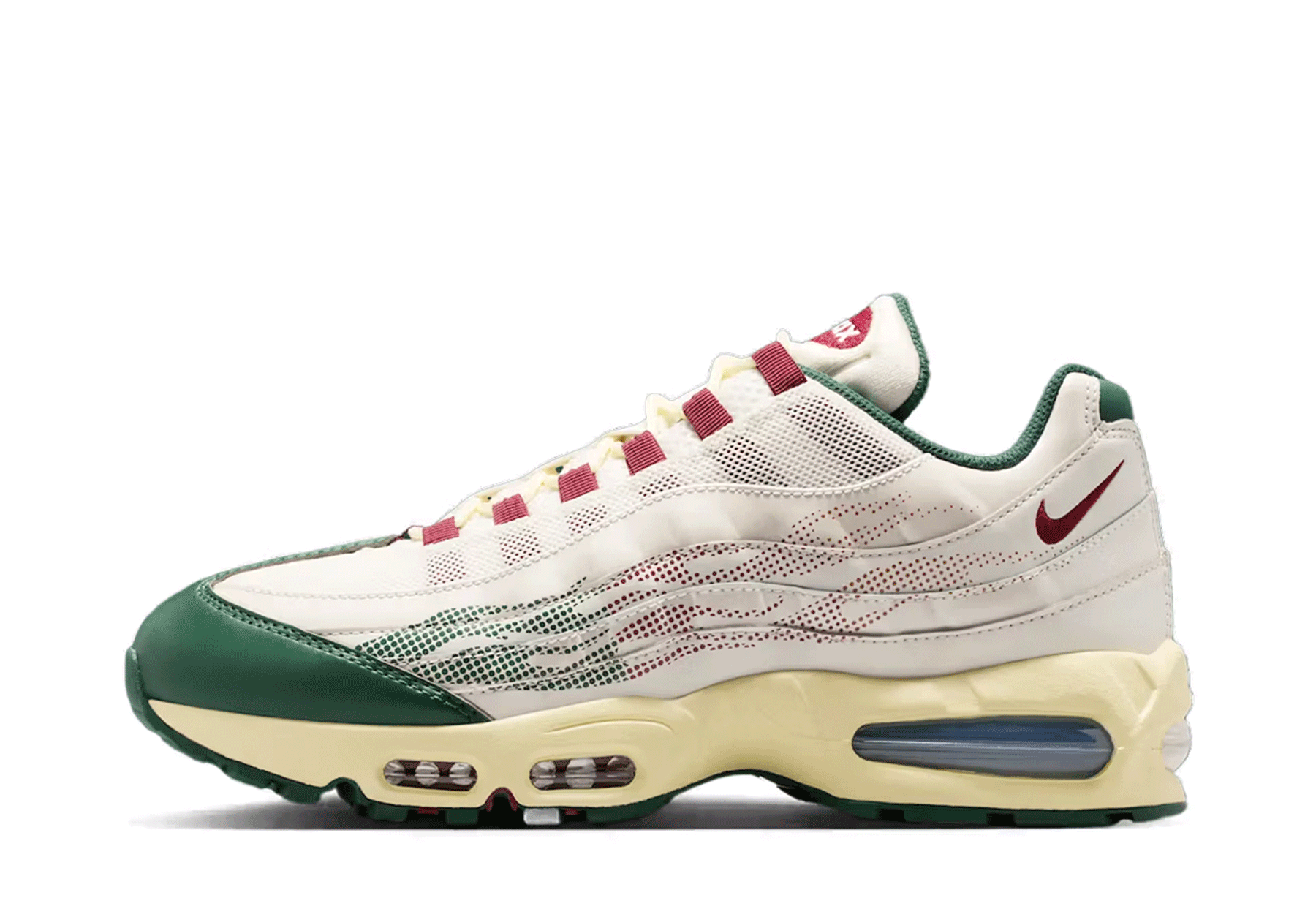 Nike Air Max 95 'Mexico' (2026) Phantom/Team Red-Fir-Alabaster-Peony-White sneaker – authenticated on KLEKT