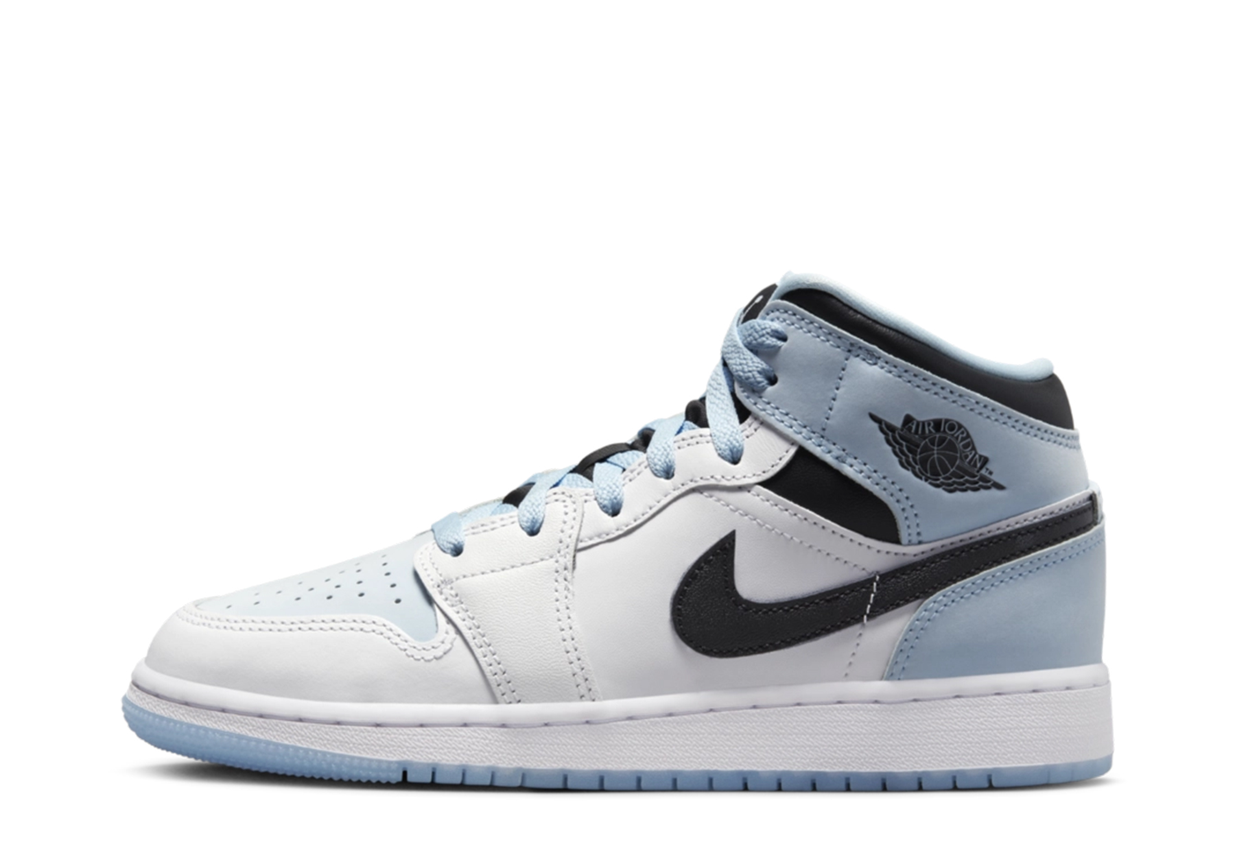 Air Jordan 1 Mid SE GS 'Ice Blue' (2023) White/Ice Blue/Black sneaker – authenticated on KLEKT