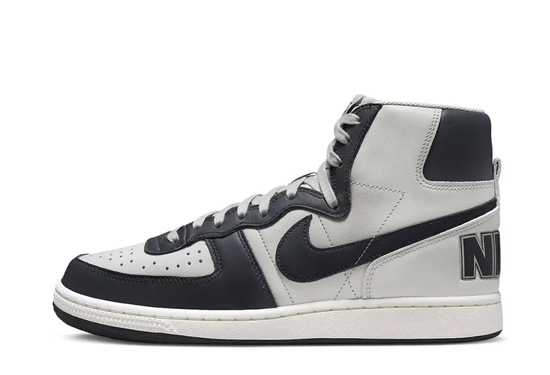 Nike Terminator High Georgetown (2022) Granite/Dark Obsidian-Sail sneaker – authenticated on KLEKT