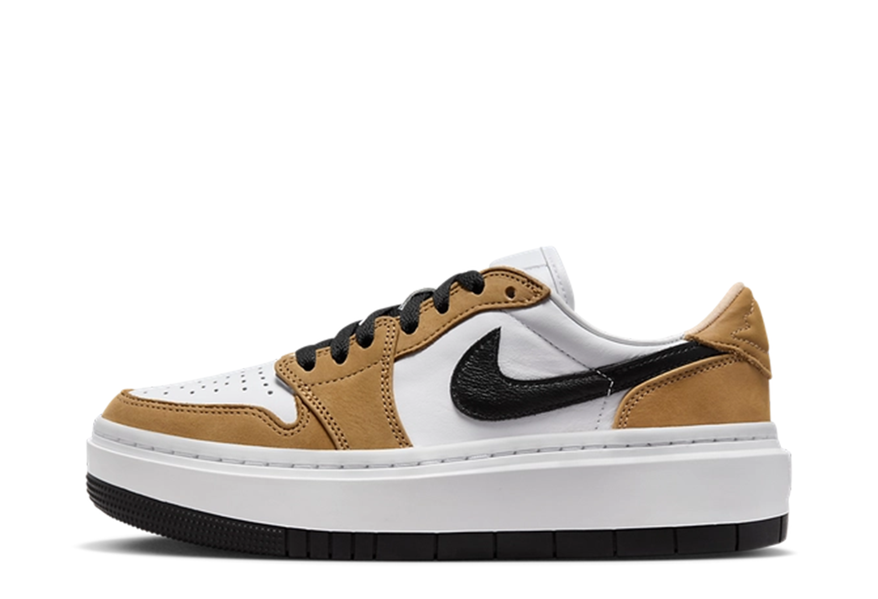 Air Jordan 1 Elevate Low WMNS 'Rookie of the Year' (2023) Golden Harvest/Black/White sneaker – authenticated on KLEKT