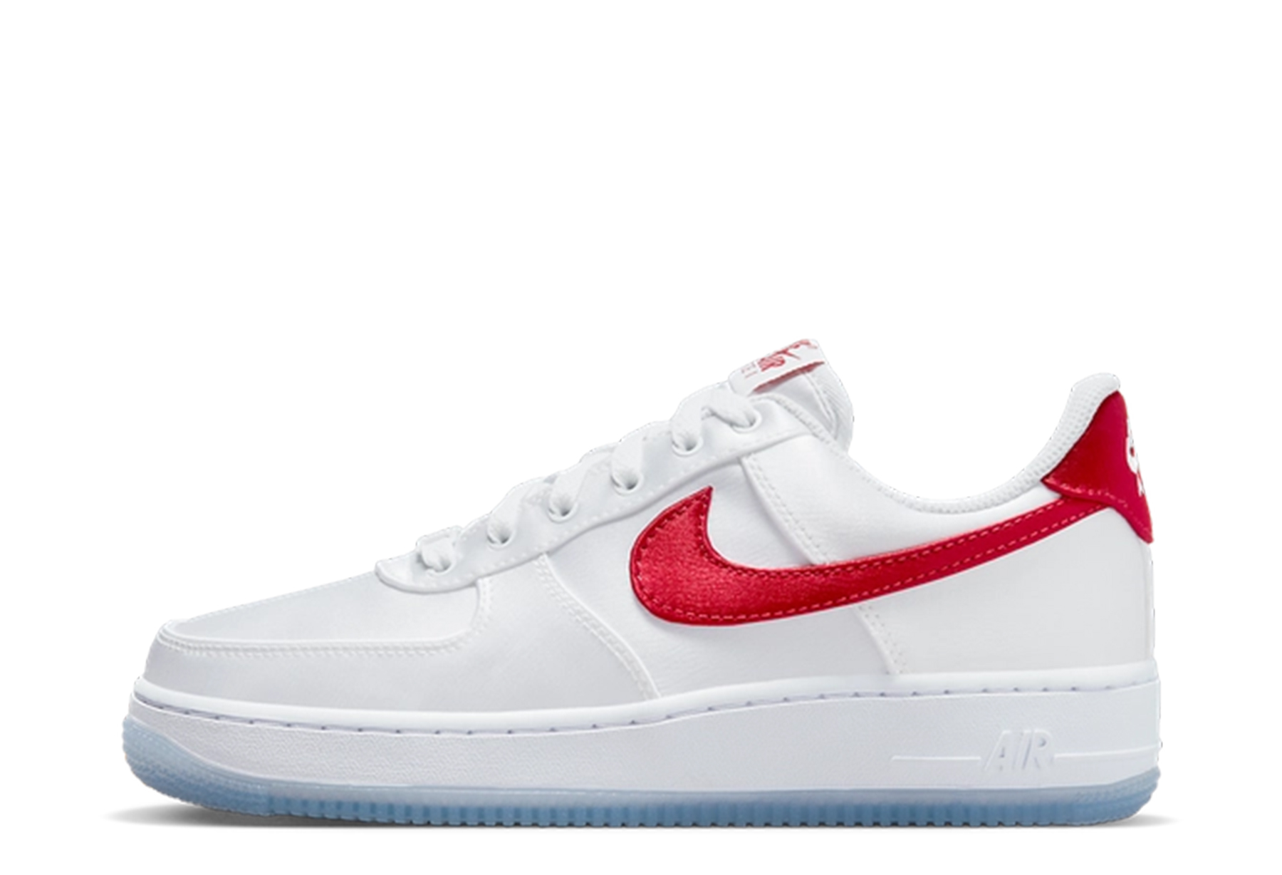 Nike Air Force 1 Low Satin WMNS 'White Red' (2023) White/Varsity Red sneaker – authenticated on KLEKT