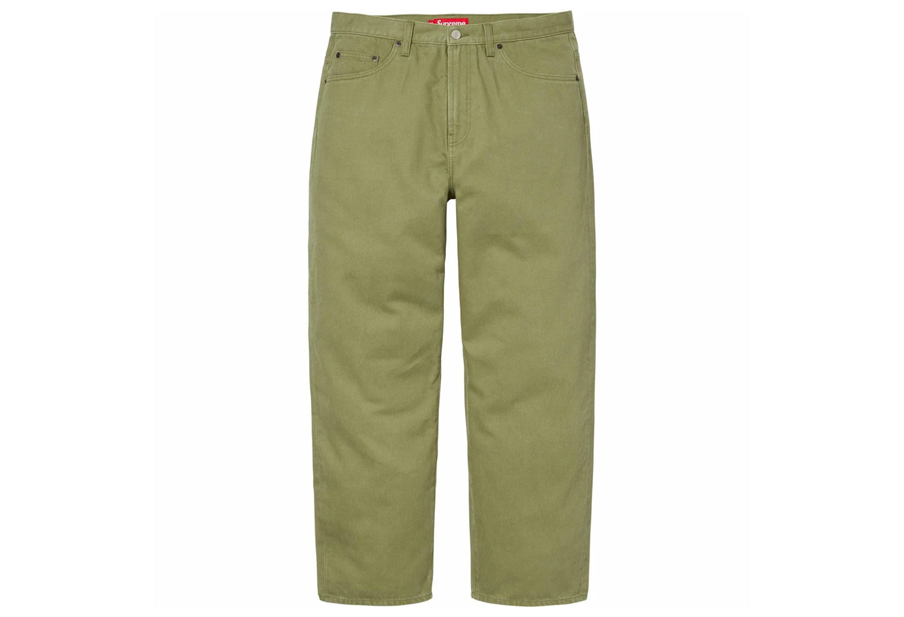 Supreme Baggy Jean Light Olive (SS24) LIGHT OLIVE sneaker – authenticated on KLEKT