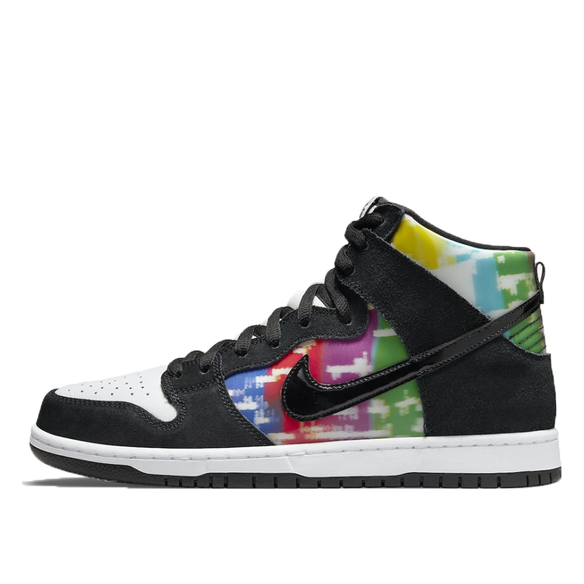 Nike SB Dunk High TV Signal (2021) BLACK/MULTICOLOR sneaker – authenticated on KLEKT