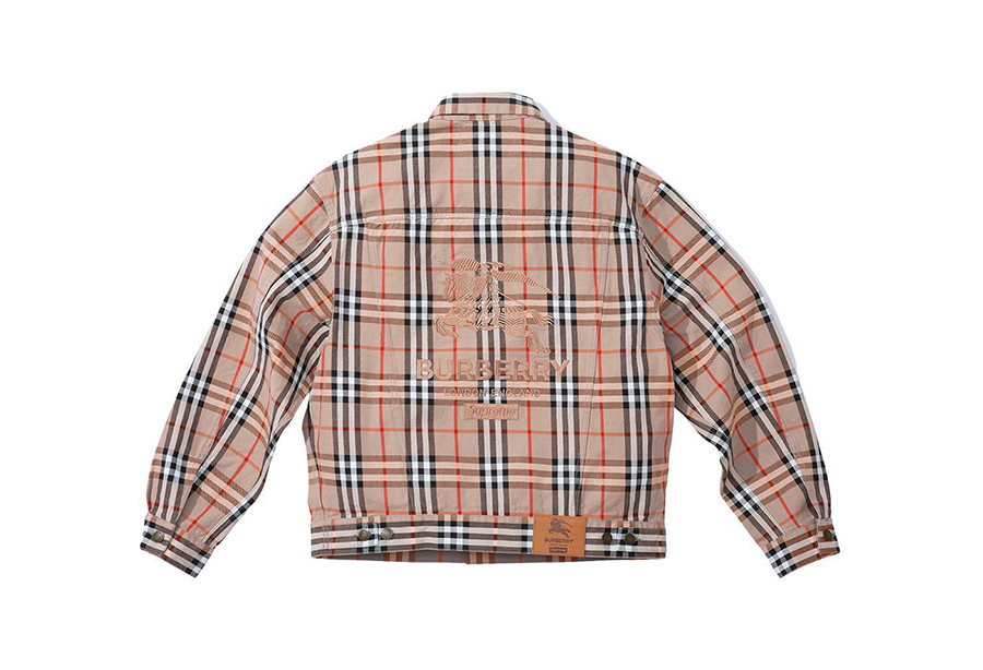 Supreme x Burberry® Denim Trucker Jacket Vintage Check (SS22) photo 2