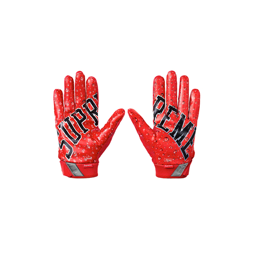Supreme x Nike Vapor Jet 4.0 Football Gloves Red (FW18)