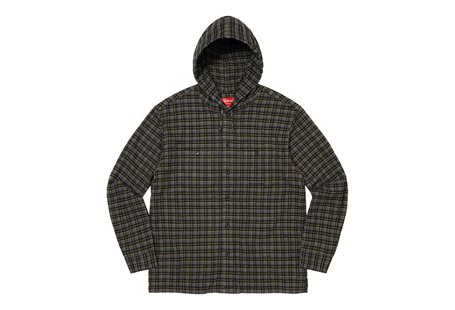 Supreme Mini Plaid Hooded Shirt Black (SS22) BLACK sneaker – authenticated on KLEKT