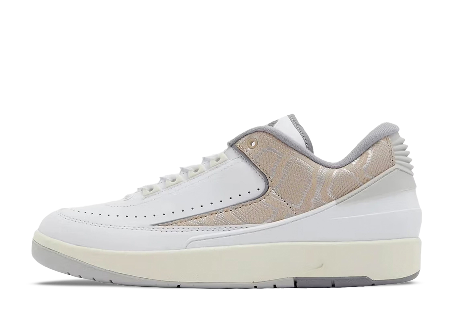 Air Jordan 2 Low 'Python' (2024) White/Cement Grey-Sanddrift/Neutral Grey/Sail sneaker – authenticated on KLEKT