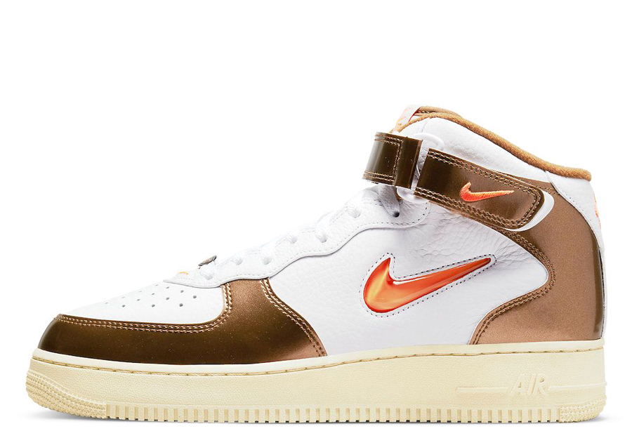 Nike Air Force 1 Mid Ale Brown (2022) ale brown/white/orange sneaker – authenticated on KLEKT