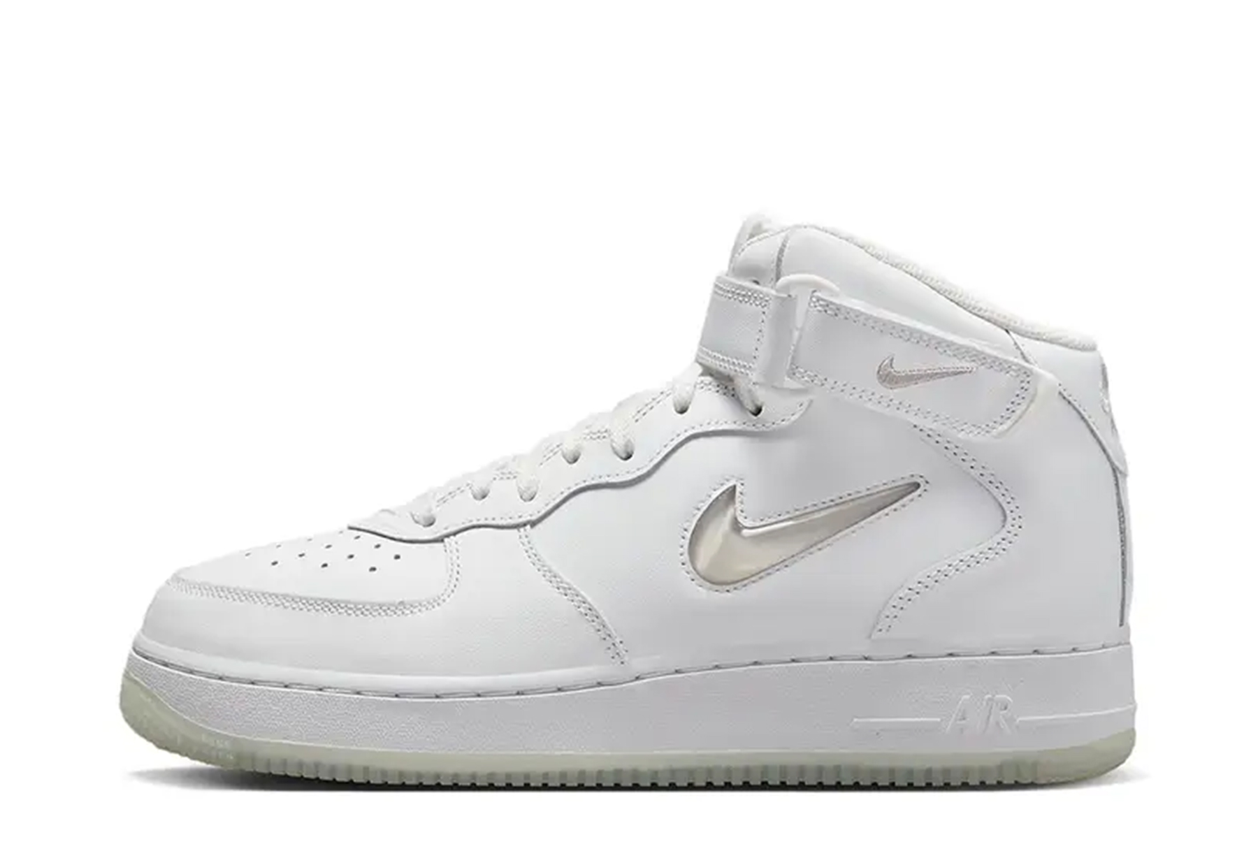 Nike Air Force 1 Mid Jewel Summit White (2023) SUMMIT WHITE sneaker – authenticated on KLEKT