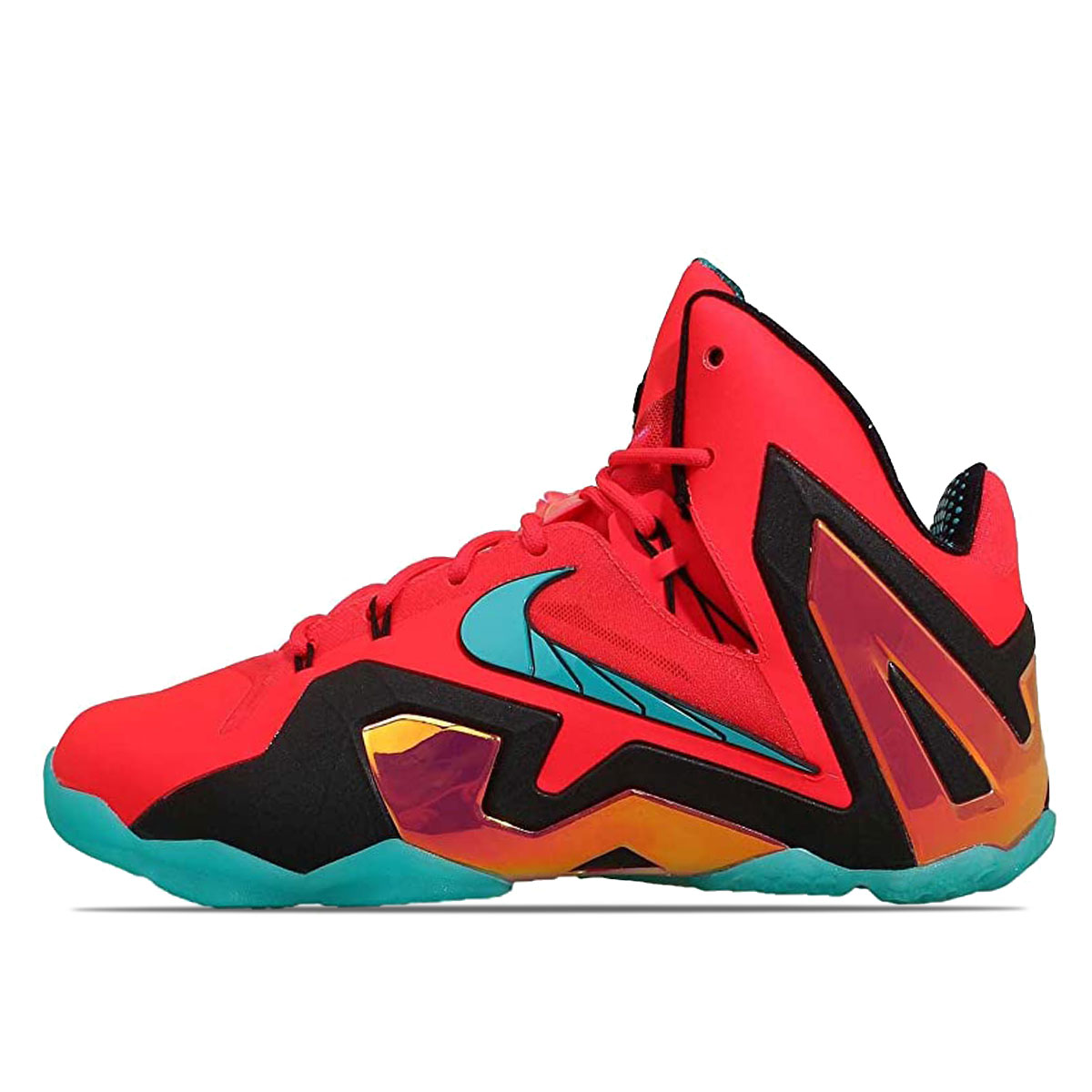 Nike LeBron 11 Elite Hero (2014) LASER CRIMSON/BLACK/TURBO GREEN sneaker – authenticated on KLEKT