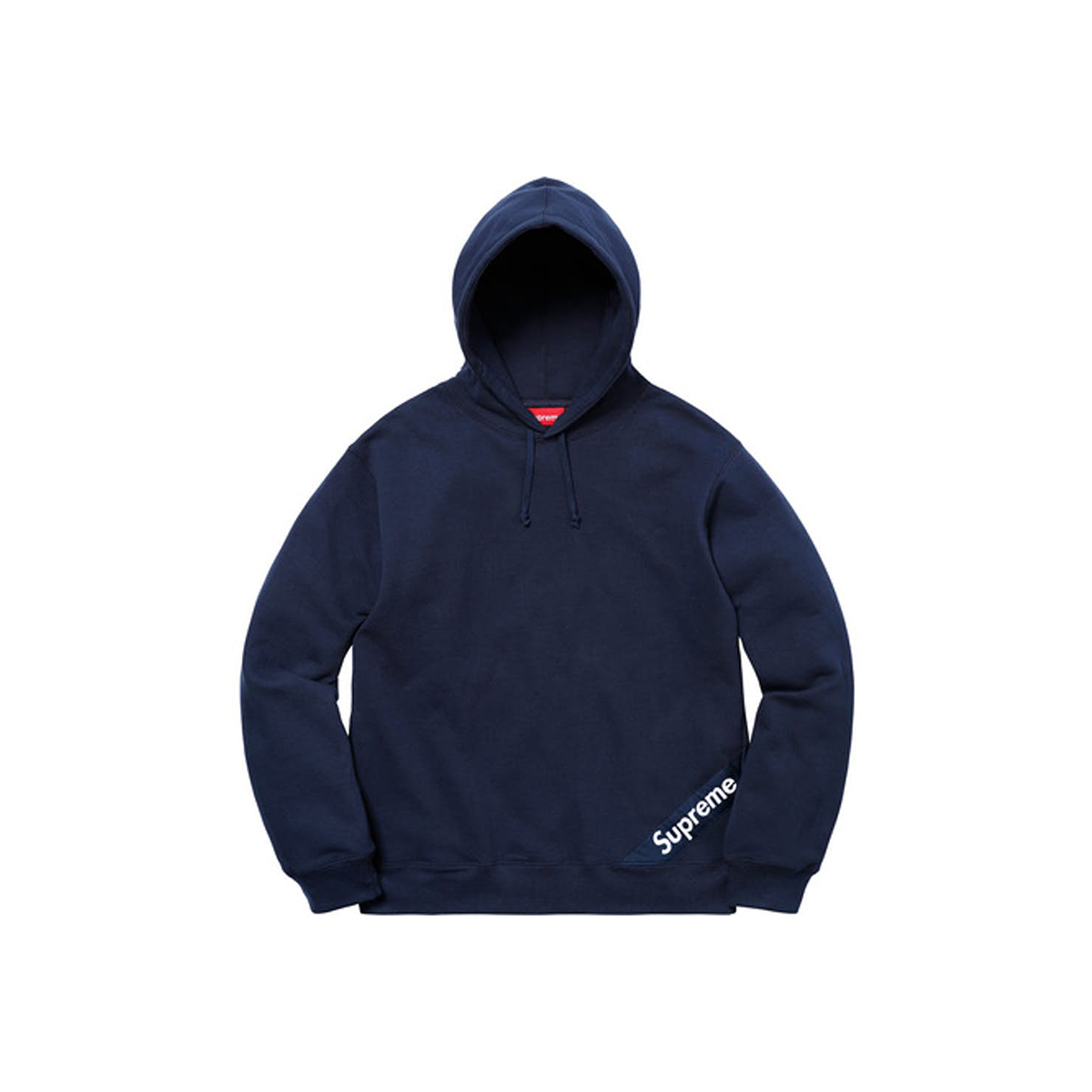 Supreme Corner Label Hooded Sweatshirt Navy (SS18) sneaker – authenticated on KLEKT