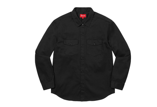 Supreme Raymond Pettibon Work Shirt Washed Black (FW22)
