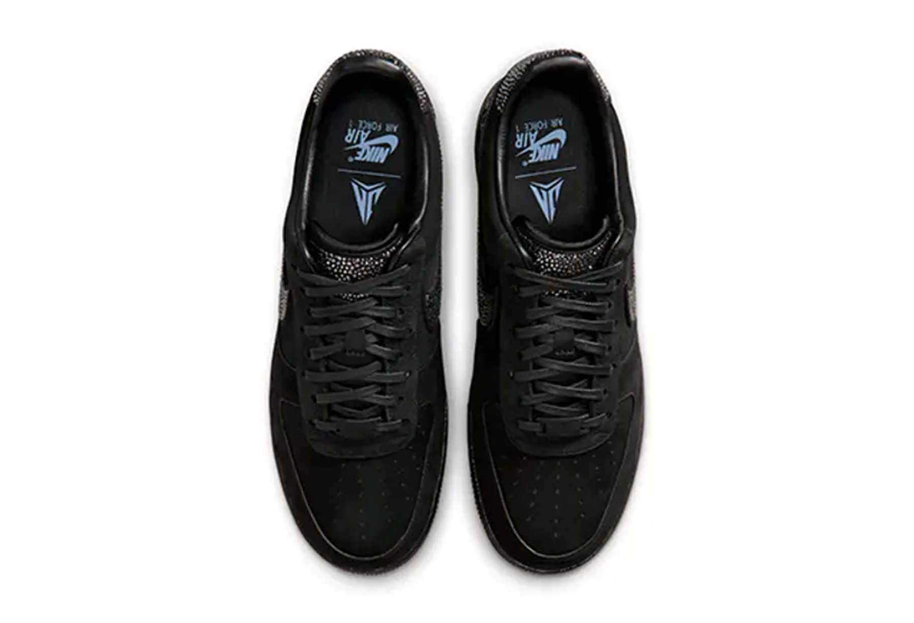 Nike x Ja Morant Air Force 1 Low Swarovski 'Black' (2025) BLACK sneaker – authenticated on KLEKT