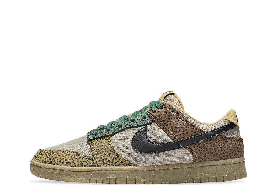 Nike Dunk Low Safari Cacao Wow Golden Moss(2022)  Cacao Wow / Off Noir sneaker – authenticated on KLEKT