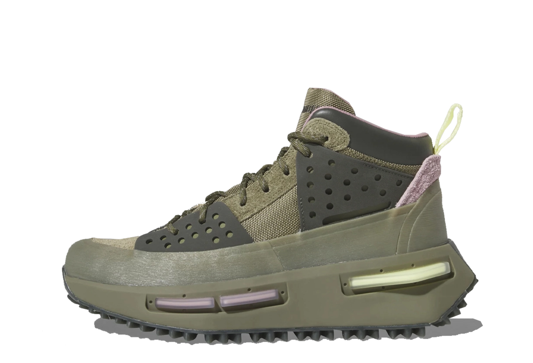 Adidas x Pharrell Williams Hu NMD S1 Ryat 'Olive' (2023) adidas Pharrell Williams Tennis Hu sneaker – authenticated on KLEKT