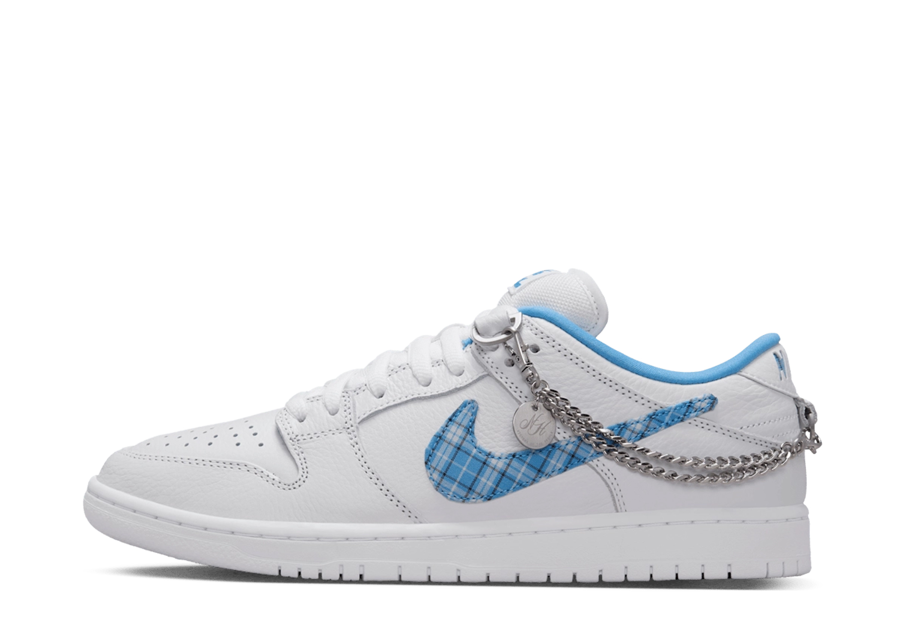 Nike SB x Nicole Hause Dunk Low (2024) White/University Blue/Midnight Navy/Pure Platinum sneaker – authenticated on KLEKT