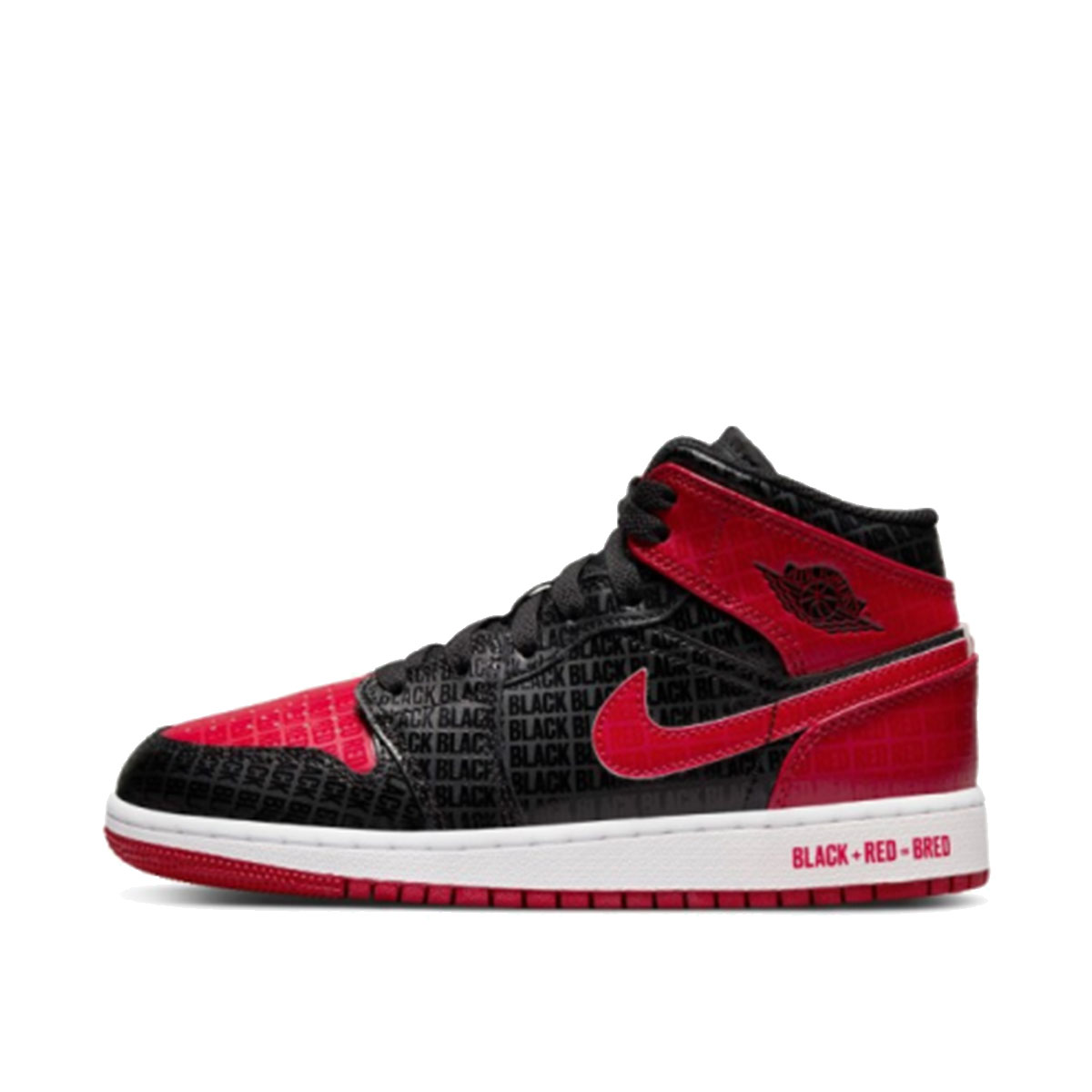Air Jordan 1 Mid Bred Text (GS) (2022) sneaker – authenticated on KLEKT