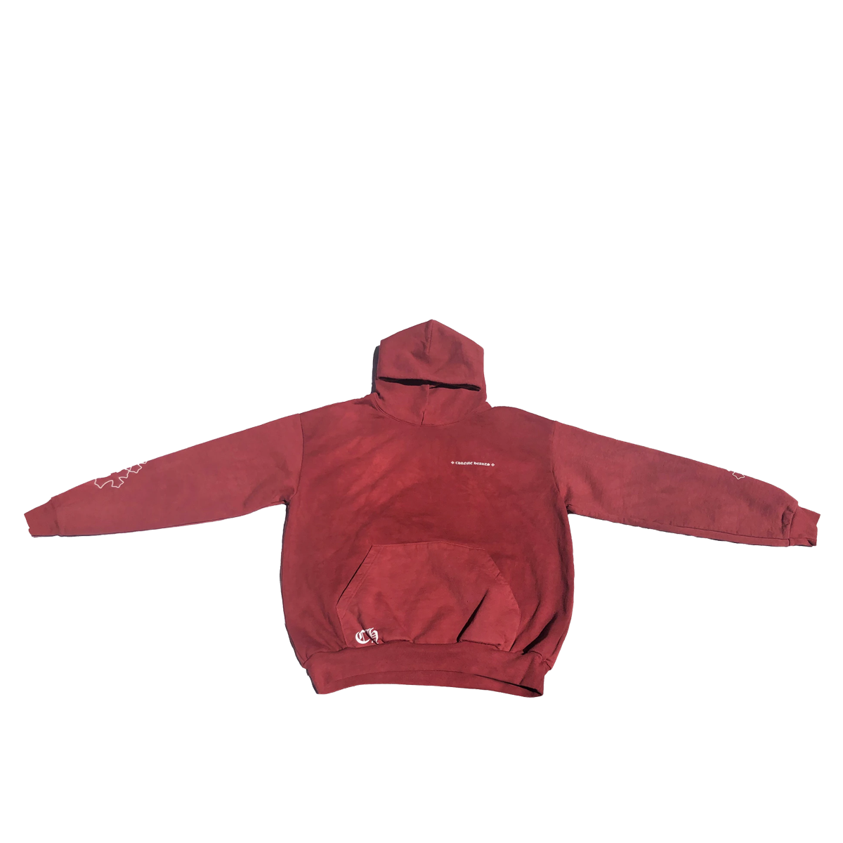 Chrome Hearts x Drake Certified Chrome Hand Dyed Hoodie Washed Red (Miami Exclusive) (SS21) WASHED RED sneaker  – authenticated on KLEKT