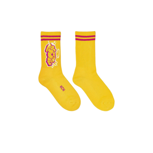 Mcm x SAMBYPEN Knit Logo Socks Yellow (SS21)