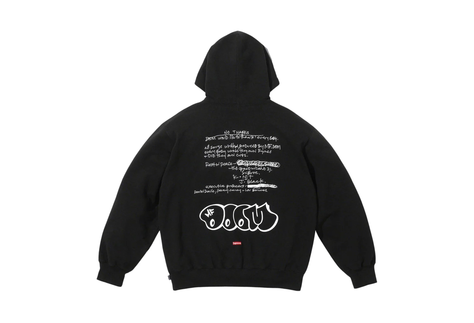 Supreme MF Doom Hooded Sweatshirt Black (FW23) BLACK sneaker – authenticated on KLEKT