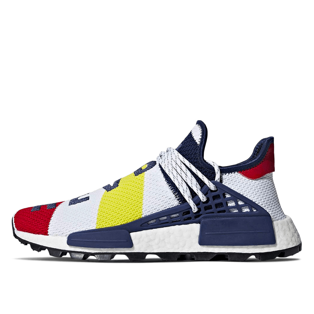 Adidas x Pharrell Williams x Billionaire Boys Club BBC NMD Human Race Scarlet Multicolor sneaker – authenticated on KLEKT