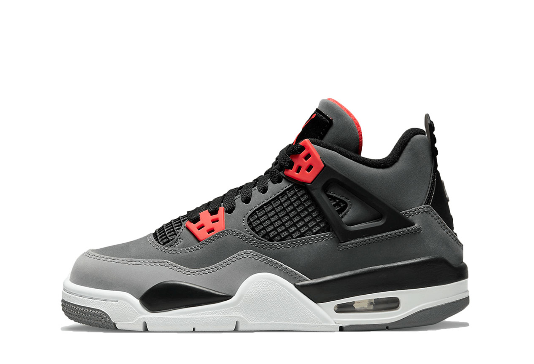 Air Jordan 4 Retro GS 'Infrared' (2022)  DARK GREY/INFRARED 23-BLACK-CEMENT GREY sneaker – authenticated on KLEKT