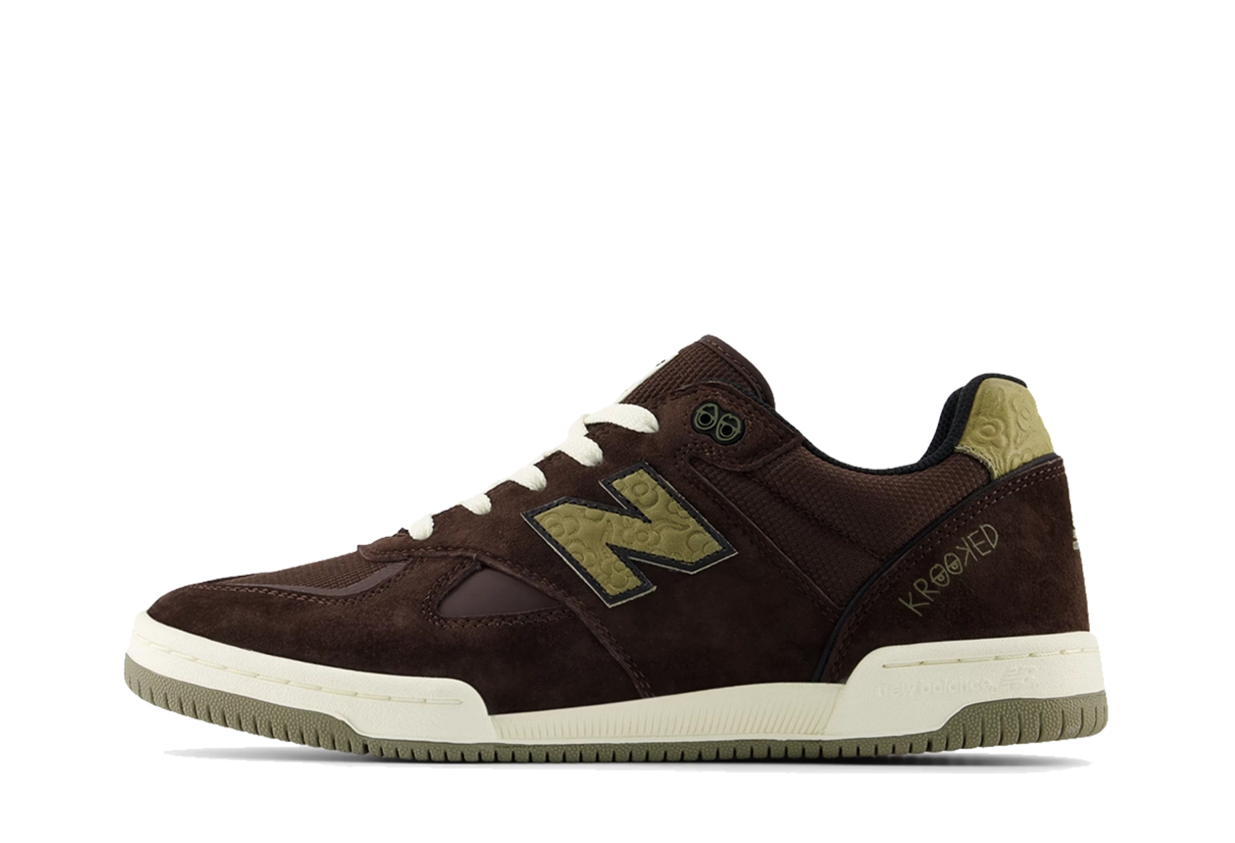 New Balance x Krooked Numeric 600 'Chocolate & Olive' (2025) Brown/Beige sneaker – authenticated on KLEKT