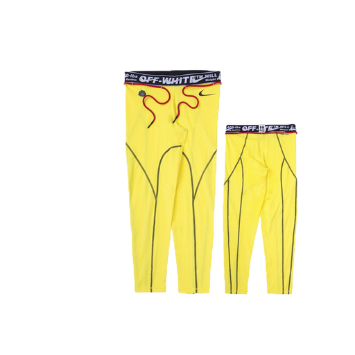 Off White x Nike Women's Tights Opti Yellow (SS20) (2020)
